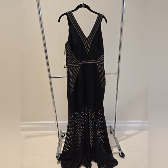 Avery G Illusion Hemline Mermaid Gown - Picture 9 of 13